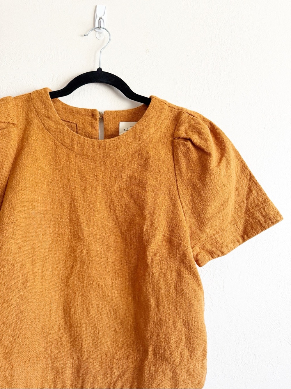 Sezane Neva Blouse in Ochre size Small - Picture 2 of 9